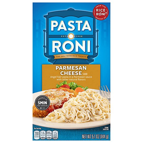 slide 1 of 1, Pasta Roni Pasta Angel Hair Parmesan Cheese Box - 5.1 Oz, 5.1 oz