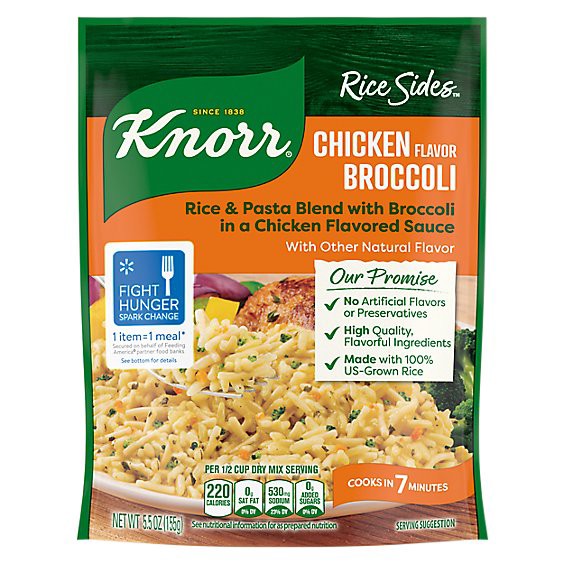 slide 1 of 3, Knorr Rice Sides Chicken Broccoli - 5.5 Oz, 5.5 oz
