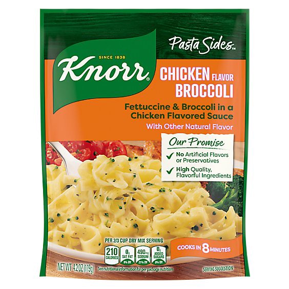slide 1 of 2, Knorr Chicken Broccoli Pasta Sides - 4.2 Oz, 4.2 oz