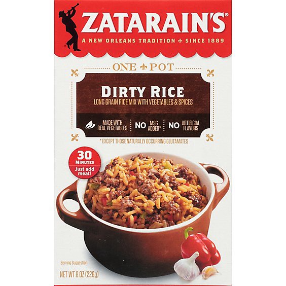slide 1 of 8, Zatarain's Dirty Rice Dinner Mix - 8 Oz, 8 oz