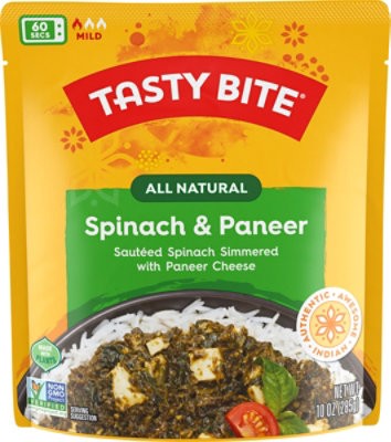 slide 1 of 1, Tasty Bite Spinach & Paneer Spinach And Paneer Curry - 10 Oz, 10 oz