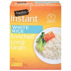 Signature Select Enriched Long Grain Instant White Rice - 42 Oz