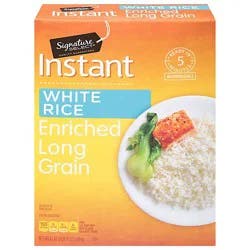 Signature Select Enriched Long Grain Instant White Rice - 42 Oz