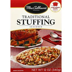 Mrs. Cubbisons Stuffing Seasoned Traditional Box - 12 Oz