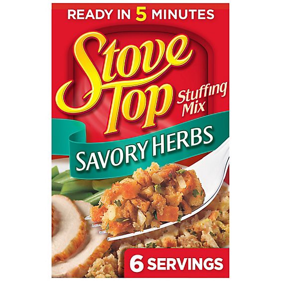 slide 1 of 1, Stove Top Savory Herbs Stuffing Mix Box - 6 Oz, 6 oz