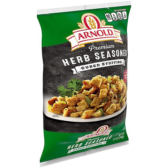slide 1 of 1, Arnold Herb Seasoned Cubed Stuffing - 12 Oz, 12 oz