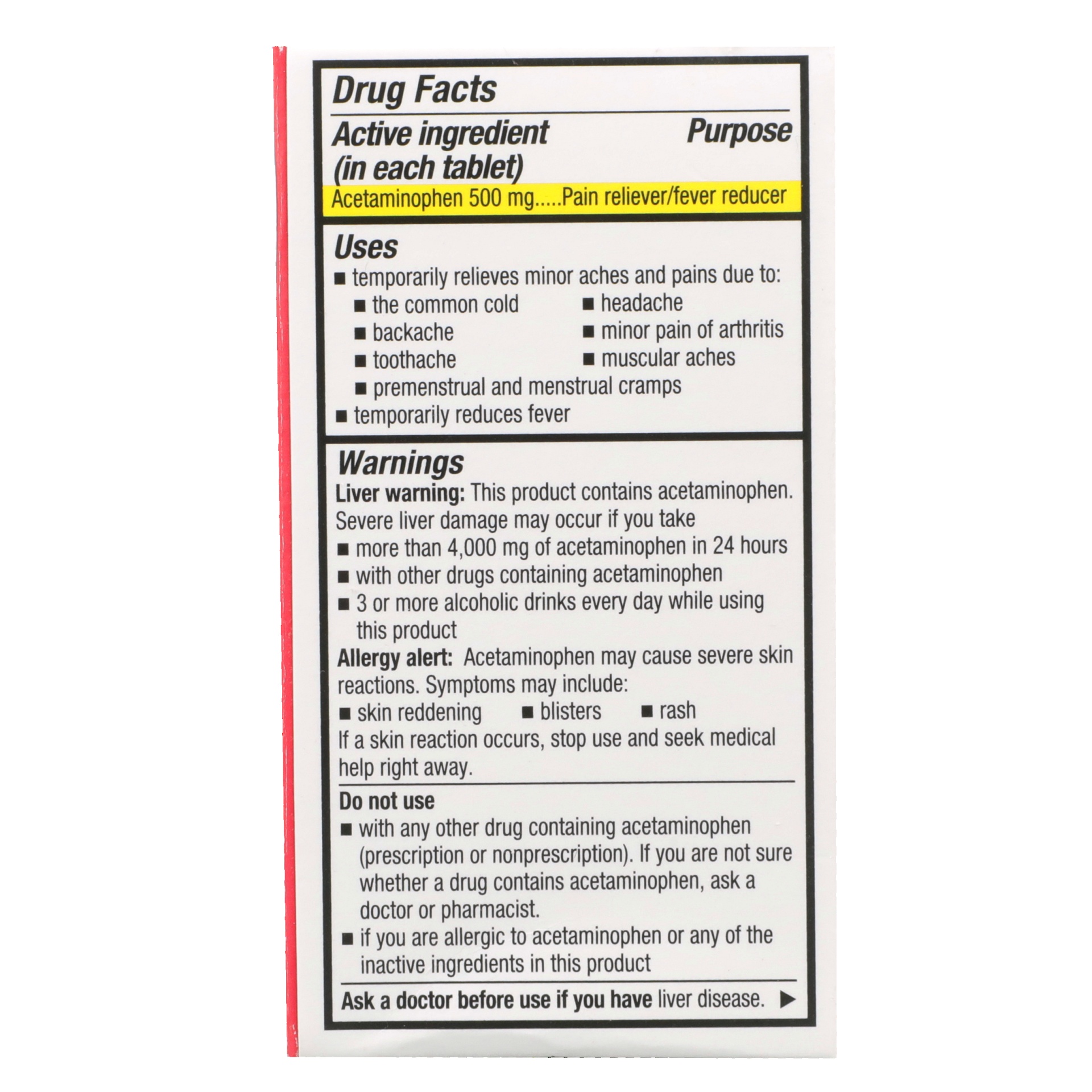slide 2 of 6, TopCare Health Adults Extra Strength 500 Mg Pain Relief Tablets 60 ea, 60 ct