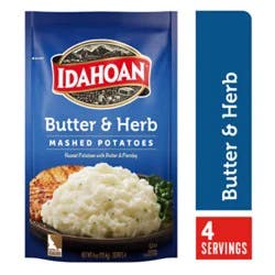 Idahoan Butter & Herb Mashed Potatoes Pouch - 4 Oz