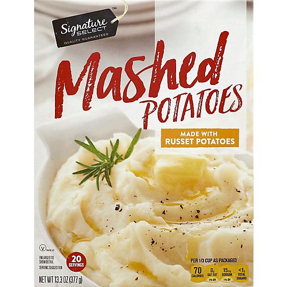 slide 1 of 1, Signature Select Mashed Potatoes - 13.3 Oz, 13.3 oz