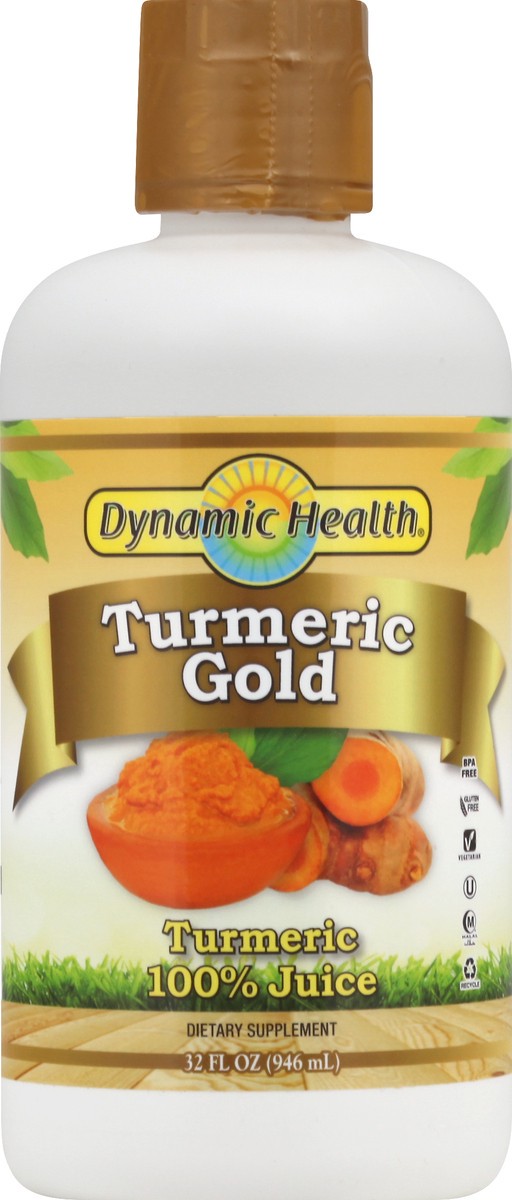 slide 2 of 10, Dynamic Health Turmeric Gold 32 oz, 32 oz