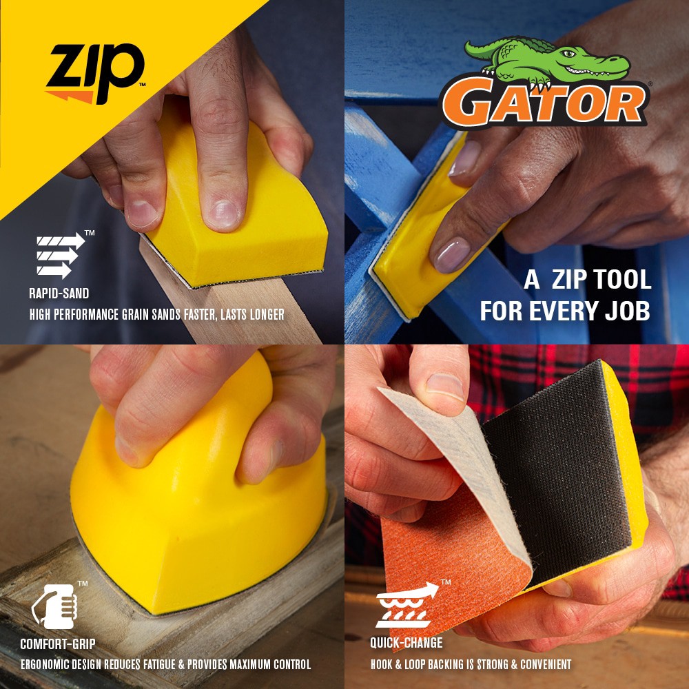 slide 2 of 6, Gator Hand sander 3.75-in x 5.25-in, 1 ct