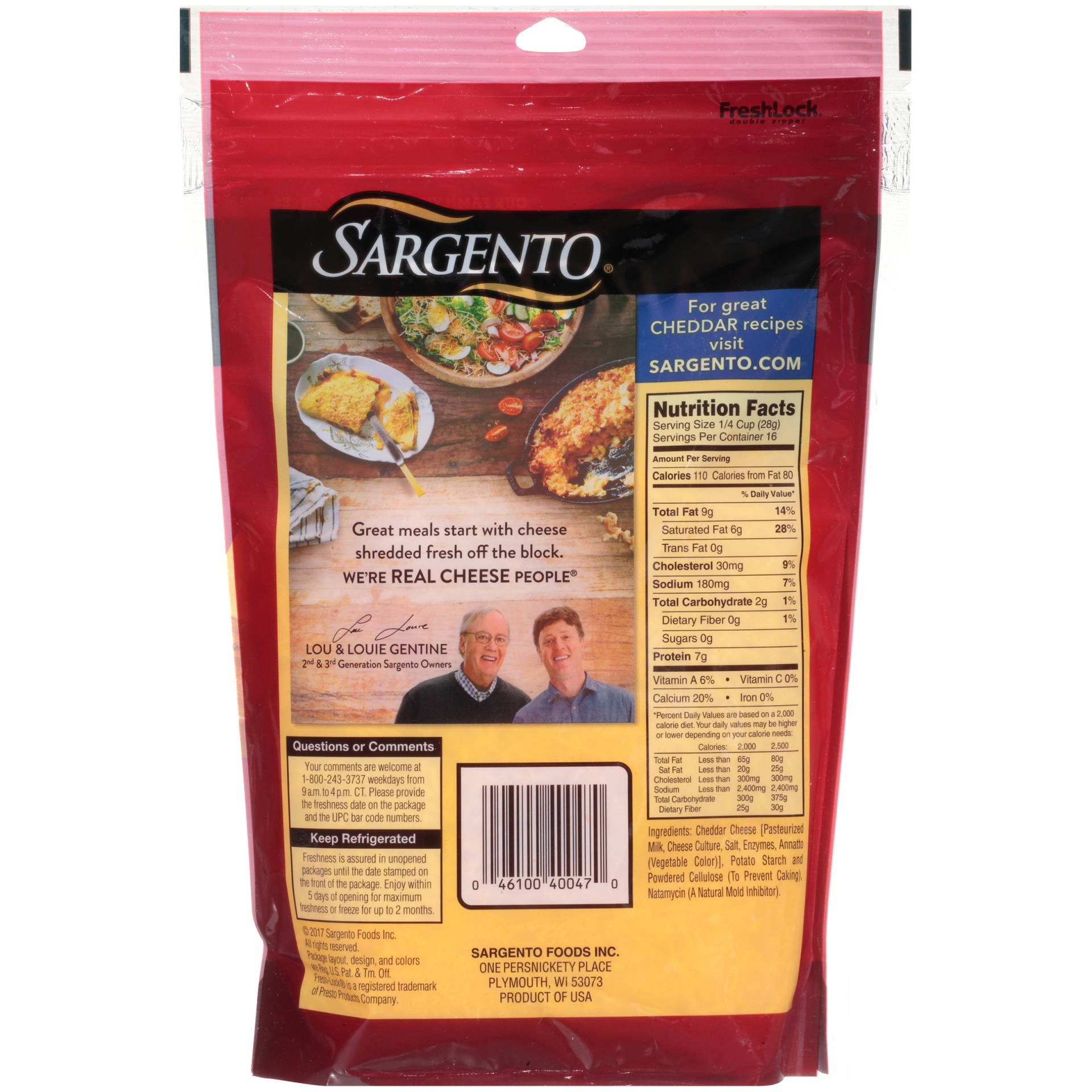 slide 4 of 6, Sargento Shredded Sharp Natural Cheddar Cheese, Fine Cut, 16 oz., 16 oz