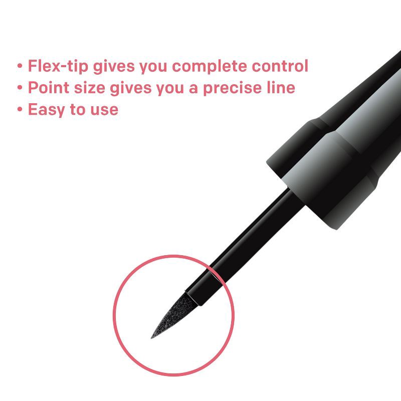 slide 4 of 8, Almay Nice Ink Liquid Eyeliner - 221 Black - 0.1 fl oz, 0.1 fl oz