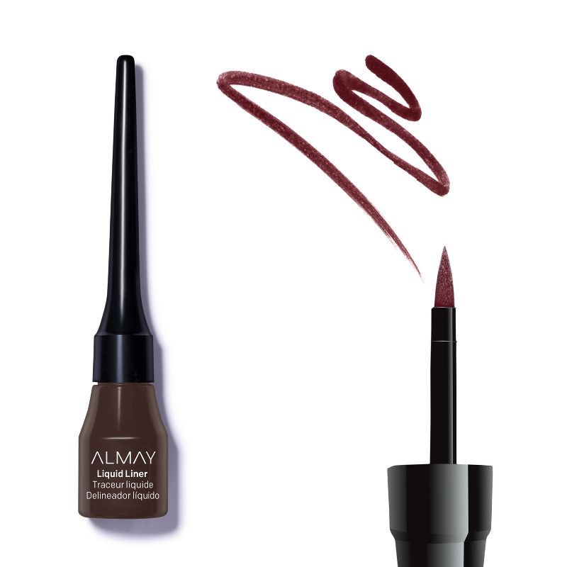 slide 3 of 7, Almay Nice Ink Liquid Eyeliner - 222 Brown- 0.1 fl oz, 0.1 fl oz