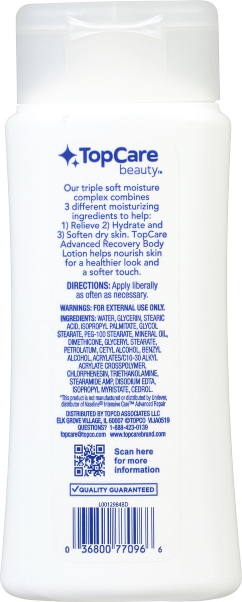 slide 2 of 13, TopCare Beauty Advanced Recovery Body Lotion with Petroleum Jelly 10 fl oz, 10 fl oz