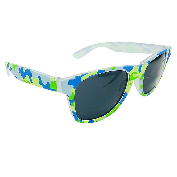 slide 1 of 1, On The Verge Kids Sunglasses - Blue/Green Camo, 1 ct