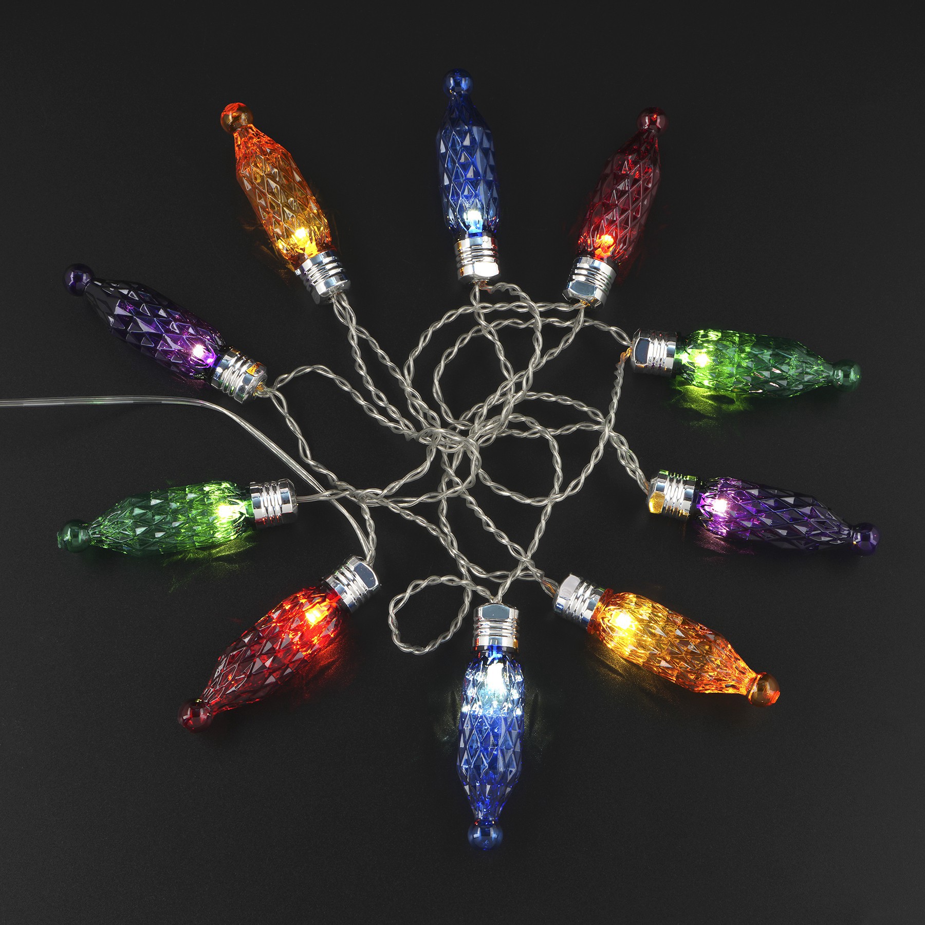 slide 2 of 2, 6ft. Multicolor M20 Cut Bulbs Led String Lights By Ashland, 6 ft