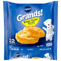 Grands! Frozen Biscuits, Butter Tastin'', 12 ct., 25 oz.