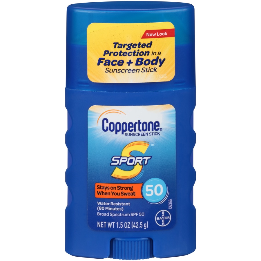 slide 1 of 1, Coppertone Sport Stick Spf 50 - Each, 1 ct