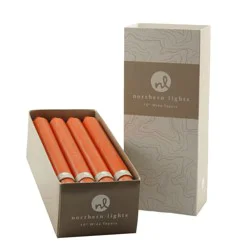 Northern Lights 10" Wide Taper Candles - Terra Cotta