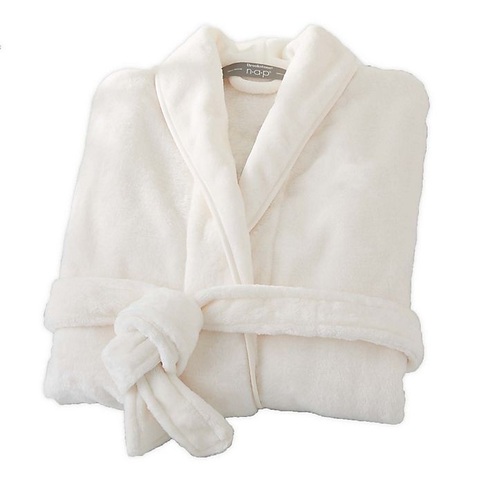 slide 1 of 1, Brookstone n-a-p Large/X-Large Bathrobe - Ivory, 1 ct