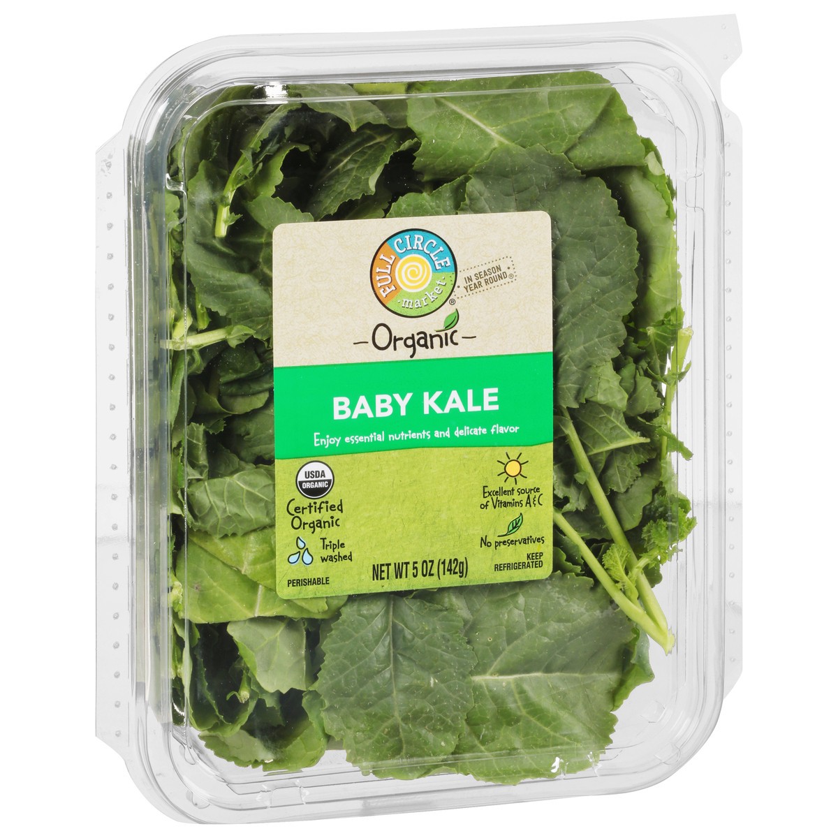 slide 2 of 9, Full Circle Organic Baby Kale, 5 oz