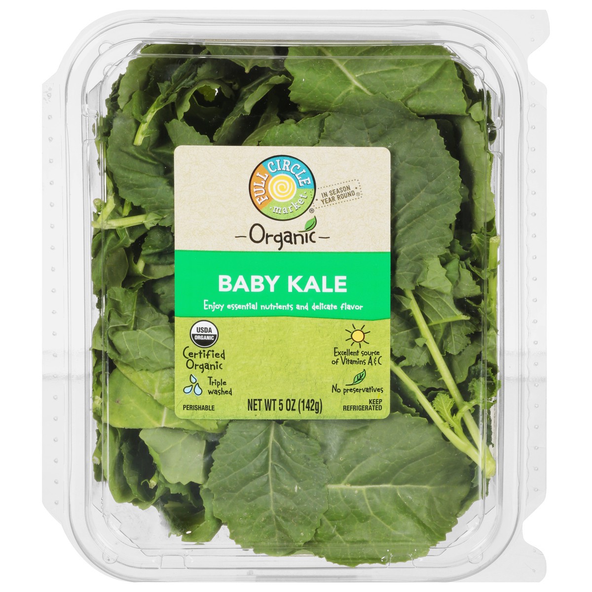 slide 1 of 9, Full Circle Organic Baby Kale, 5 oz