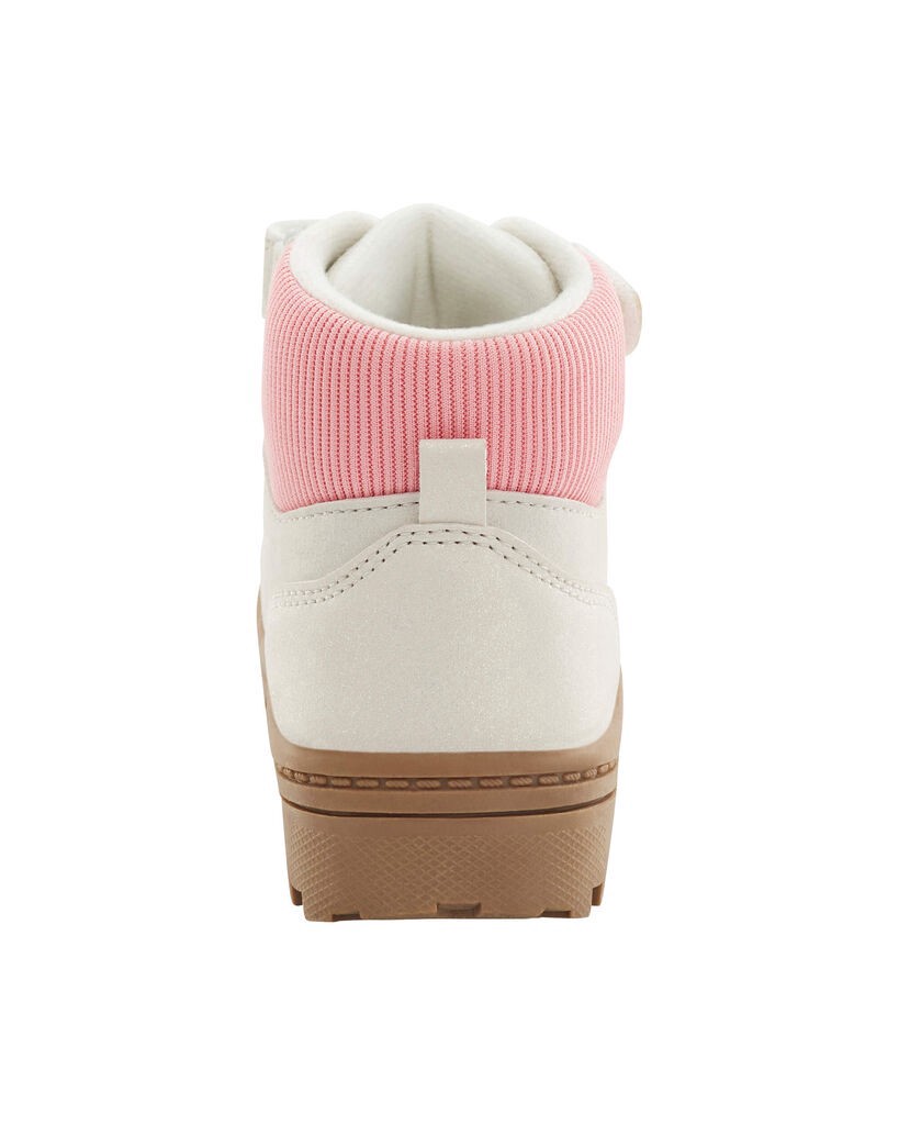 slide 5 of 6, Carter's Toddler Hiking Boots White/Pink 10, 1 ct