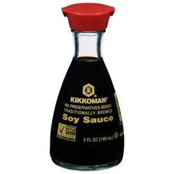 Kikkoman Soy Sauce Traditionally Brewed Non Gmo - 5 Fl. Oz.