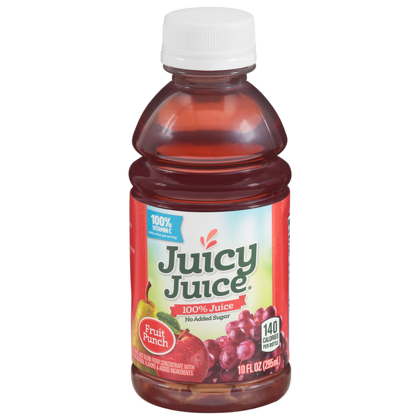 slide 1 of 1, Juicy Juice No Added Sugar Fruit Punch 100% Juice 10 fl oz, 10 oz