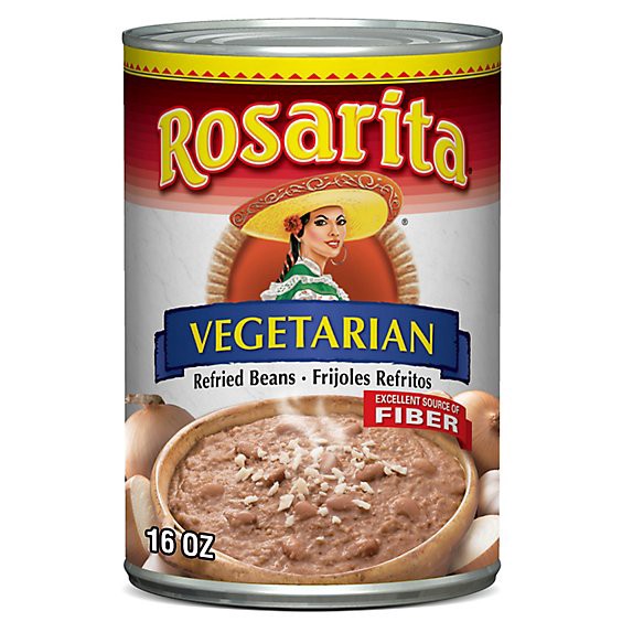 slide 1 of 5, Rosarita Vegetarian Refried Beans - 16 Oz, 16 oz