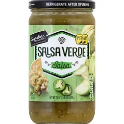Signature Select Salsa Verde Medium Salsa Jar - 24 Oz