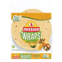 Mission Wraps Jalapeno Cheddar - 6 Count