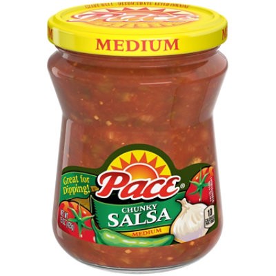 slide 1 of 6, Pace Chunky Medium Salsa - 15 Oz, 15 oz