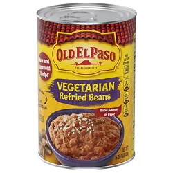 Old El Paso Beans Refried Vegetarian Can - 16 Oz