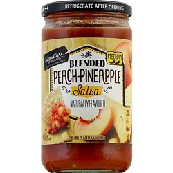 Signature Select Peach Pineapple Medium Salsa Jar - 24 Oz