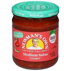 Newman's Own Salsa Medium Chunky Jar - 16 Oz