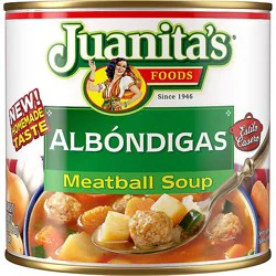 Juanitas Foods Soup Albondigas Meatball Soup Can - 25 Oz