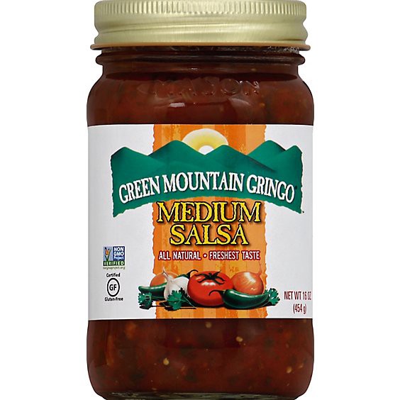 slide 1 of 2, Green Mountain Gringo Salsa Medium Jar - 16 Oz, 16 oz