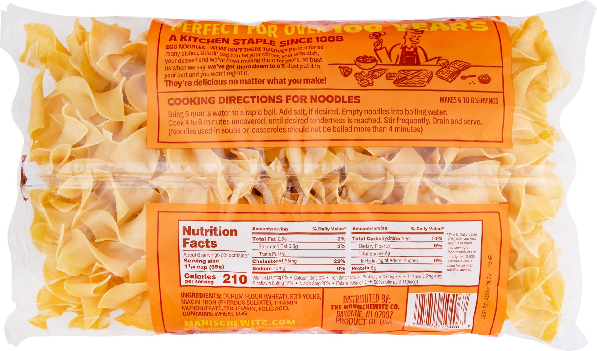 slide 4 of 9, Manischewitz Extra Wide Egg Noodles - 12 Oz, 12 oz