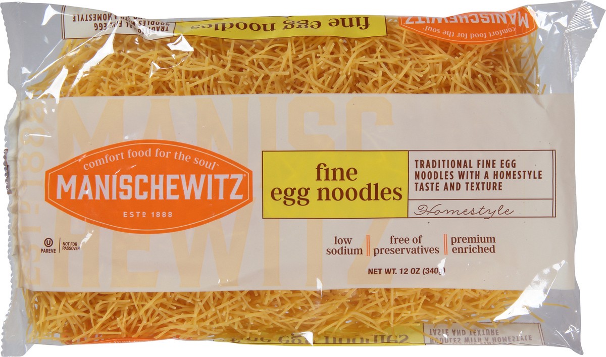 slide 11 of 13, Manischewitz Fine Egg Noodles - 12 Oz, 12 oz
