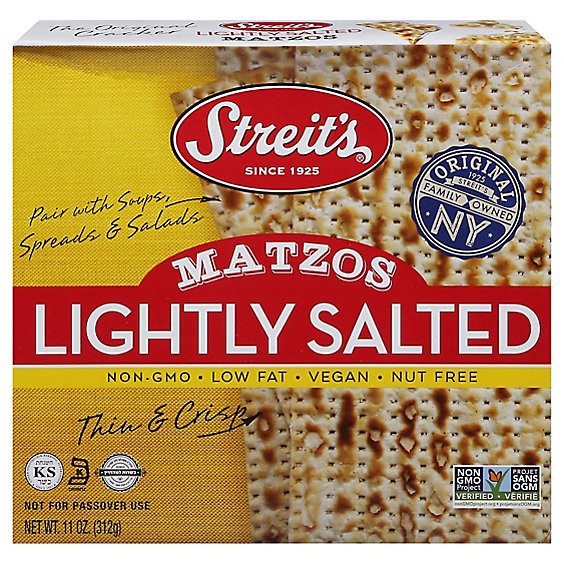 slide 1 of 13, Streits Salted Matzo - 11 Oz, 11 oz