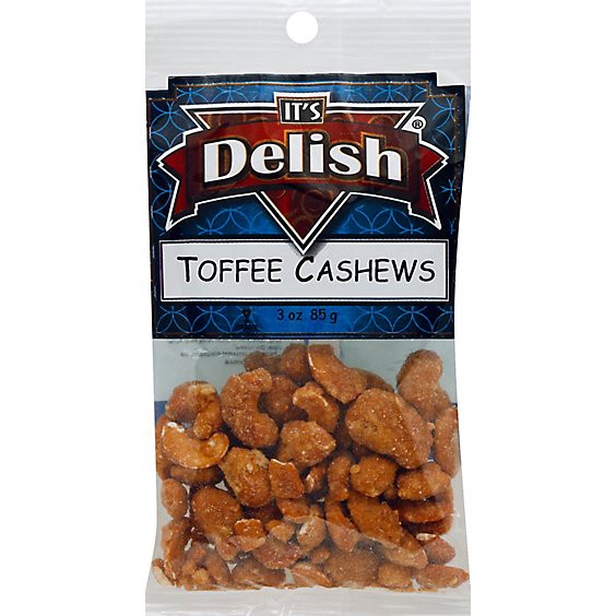 slide 1 of 3, Its Delish Toffee Cashews - 3 Oz, 3 oz