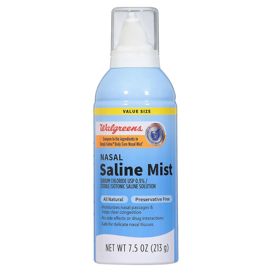 slide 2 of 5, Walgreens Nasal Saline Mist, 7.5 oz