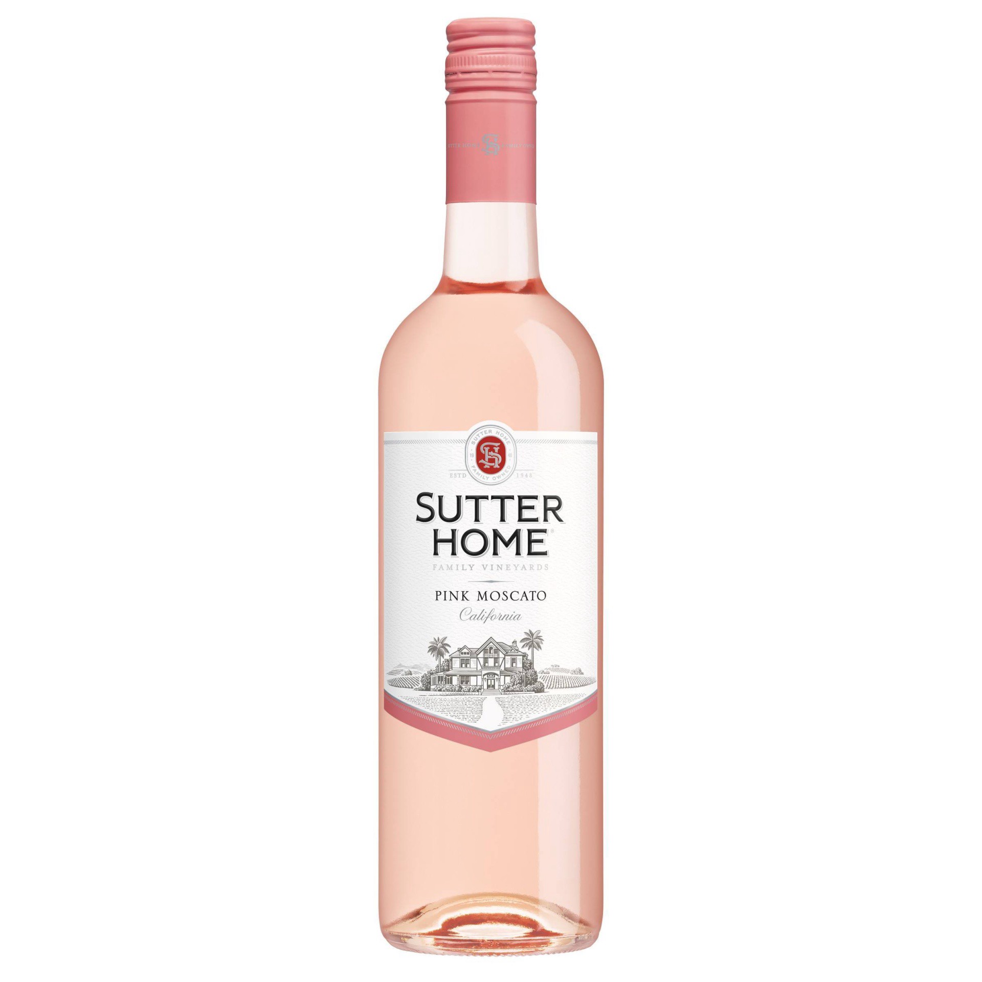 slide 1 of 4, Sutter Home Pink Moscato Pink Wine, 750mL Wine Bottle, 10% ABV, 750 ml