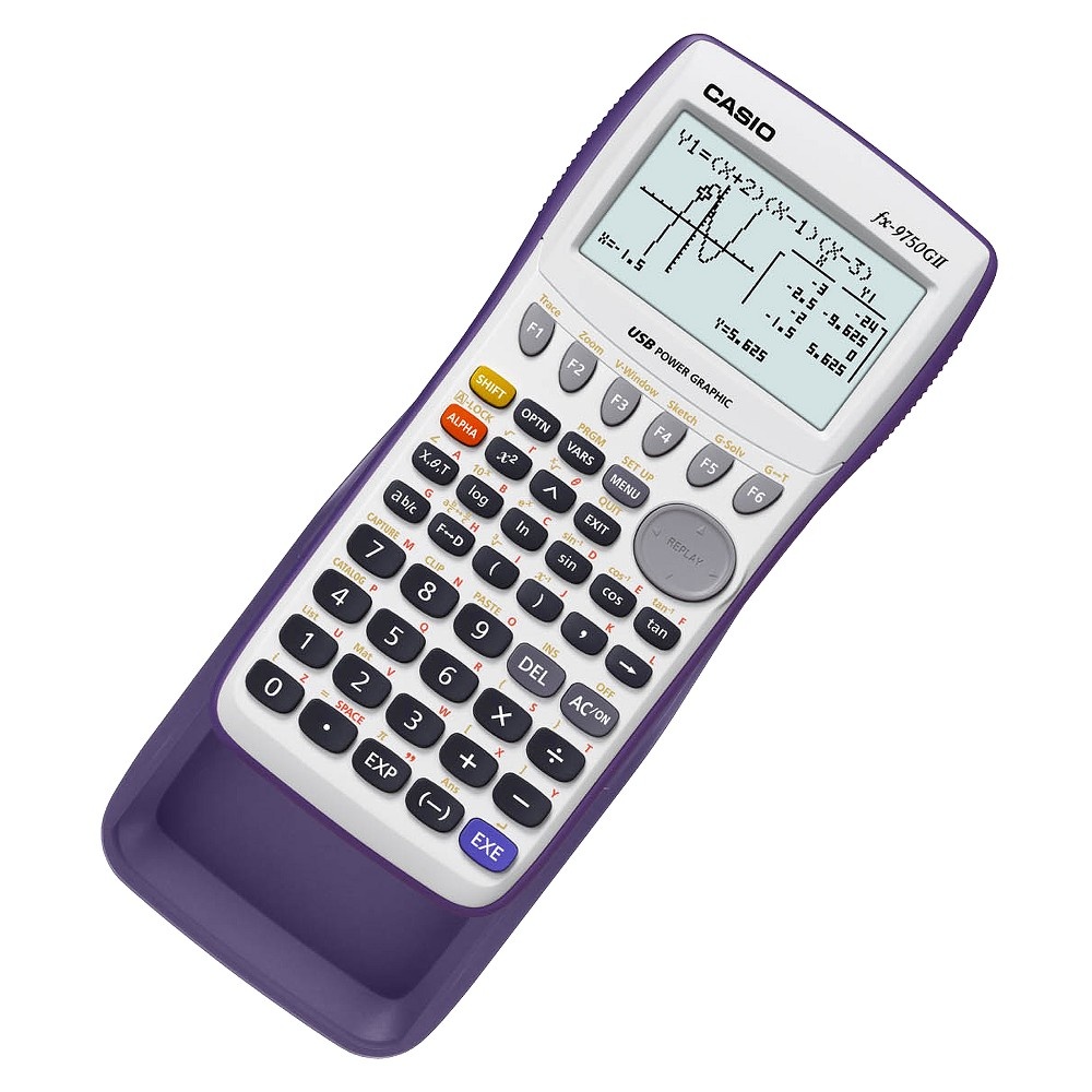 slide 2 of 2, Casio fx-9750GII Graphing Calculator - White (FX9750GAPL), 1 ct