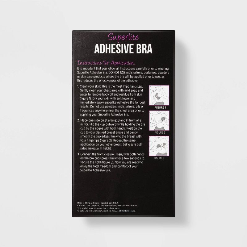 slide 3 of 3, Fashion Forms Women's Superlite Adhesive Strapless Backless Bra - D Cup: Lightly Lined Wireless Design, 1 ct