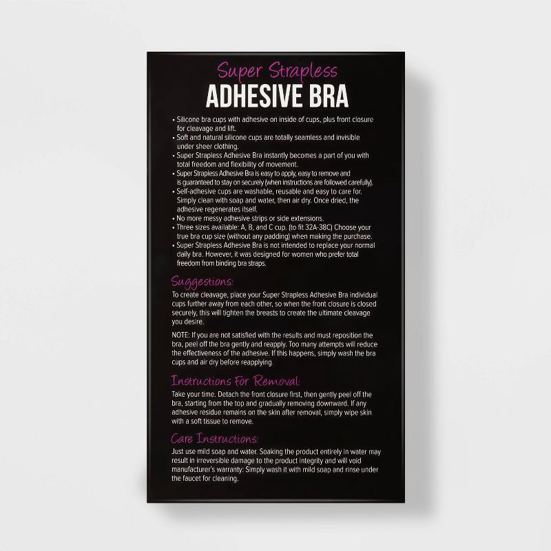 slide 3 of 3, Fashion Forms Women's Amazing Adhesive Strapless Backless Bra - Beige B Cup: Lightly Lined Wireless Sheer, 1 ct