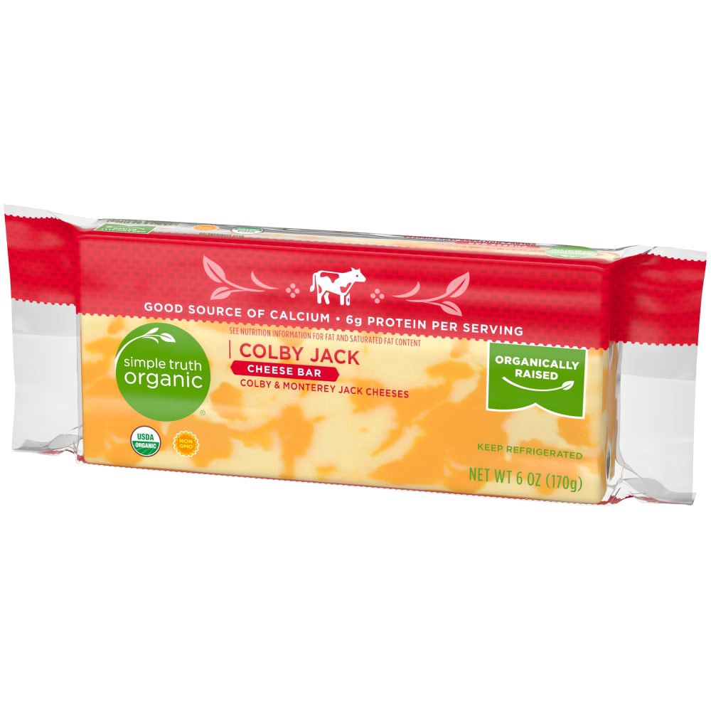 slide 2 of 4, Simple Truth Organic Colby Jack Cheese Bar, 6 oz