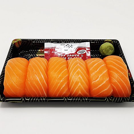 slide 1 of 1, Sushi Station Salmon Nigiris - 7 OZ, 7 oz